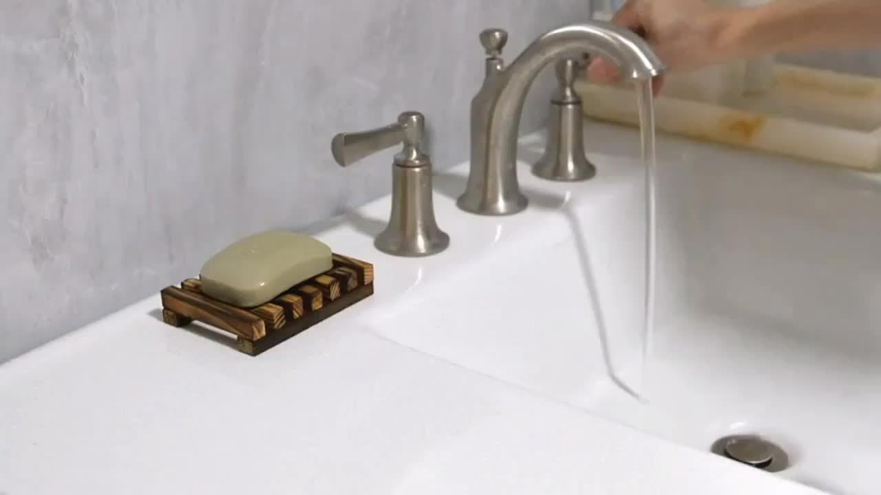 High-Quality Wooden Soap Dish Set