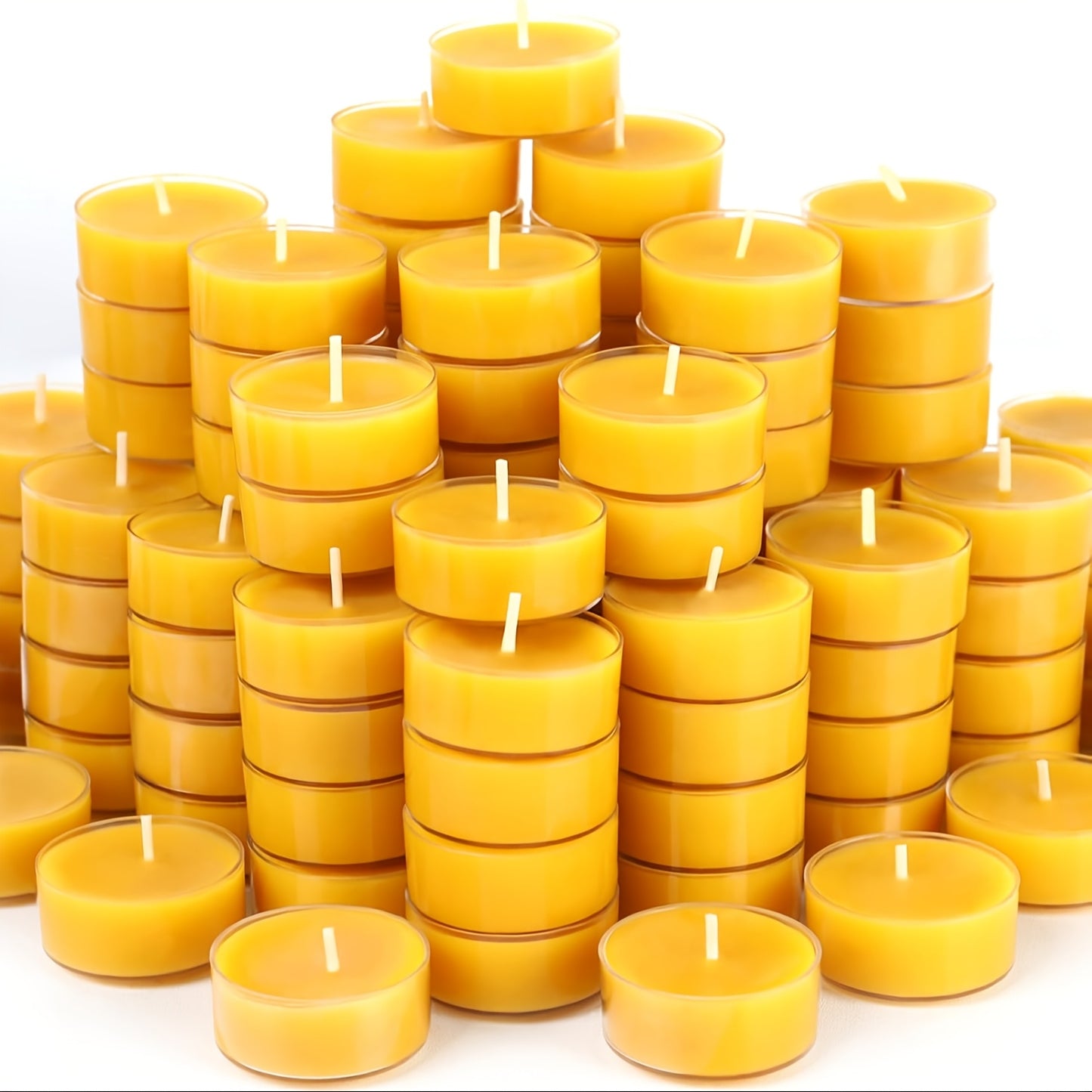 Natural Beeswax Round Candles