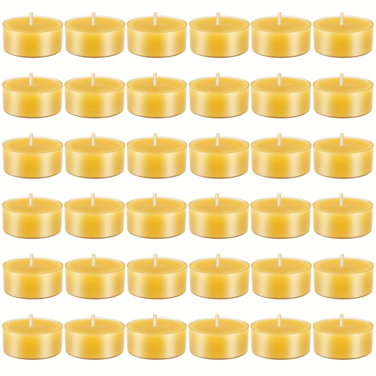 Natural Beeswax Round Candles
