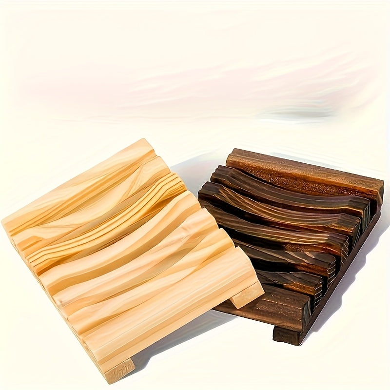 High-Quality Wooden Soap Dish Set