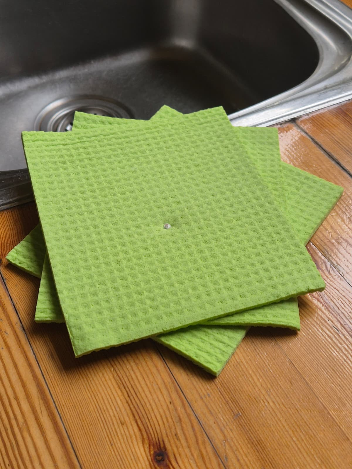 Eco Cleaning Cloths – Reusable Cellulose Dishcloths (3-Pack) | Compostable & Plastic-Free