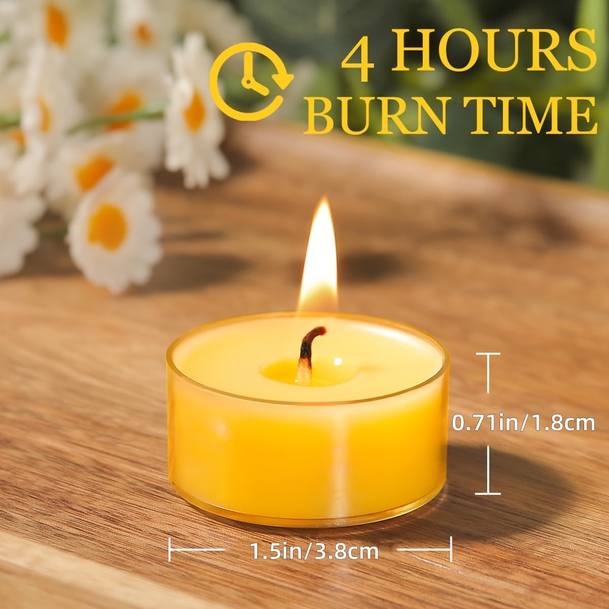 Natural Beeswax Round Candles