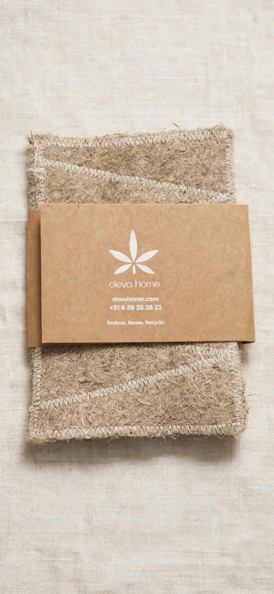 Reusable Hemp Dish Cloth Set – 3 Natural Kitchen Cleaning Cloths | 635 GSM