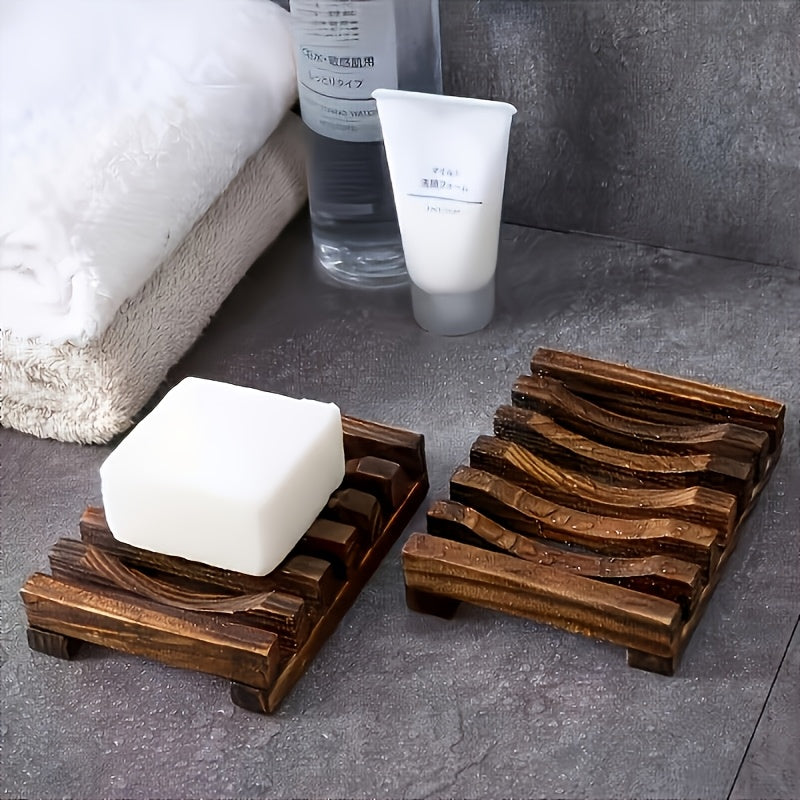 High-Quality Wooden Soap Dish Set