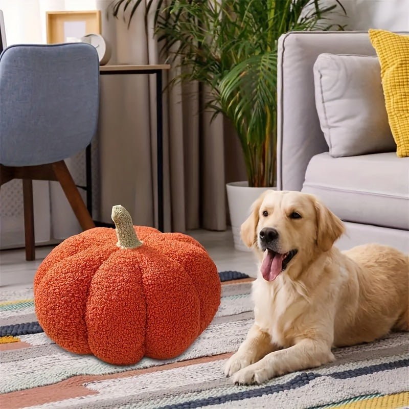 🎃 Cozy Halloween Pumpkin Plush Throw Pillow