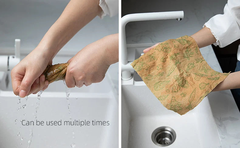 Bamboo Fiber Reusable Dishcloth