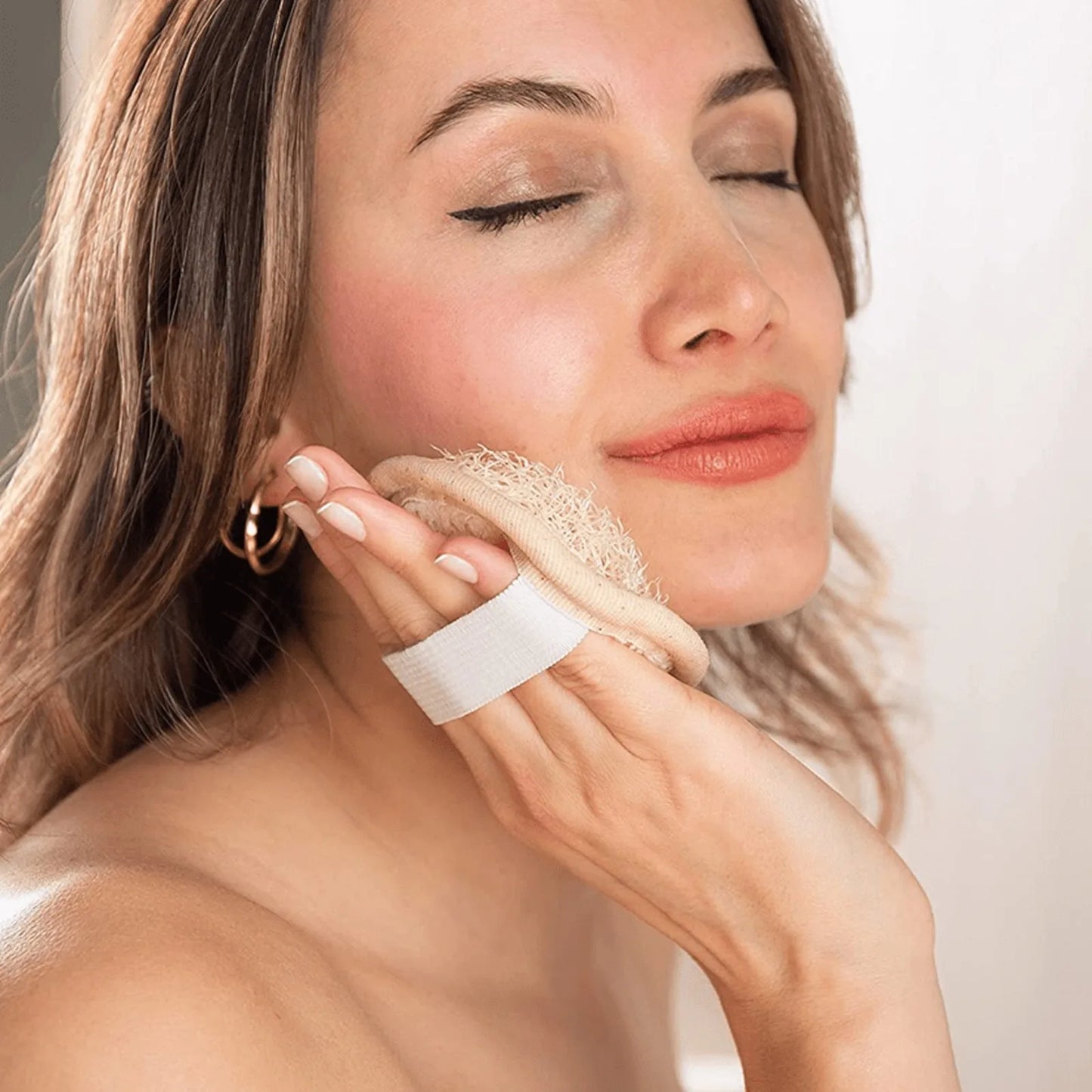 Natuurlijke Loofah Exfoliërende Gezichtsreinigingsborstel