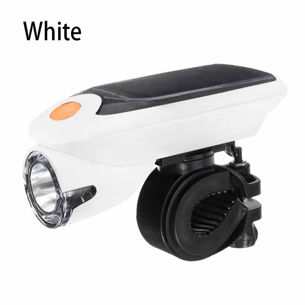 🚴♂️ USB and Solar Powered LED Bicycle Light Set – Front Headlight & Rear Taillight, Waterproof, Rechargeable