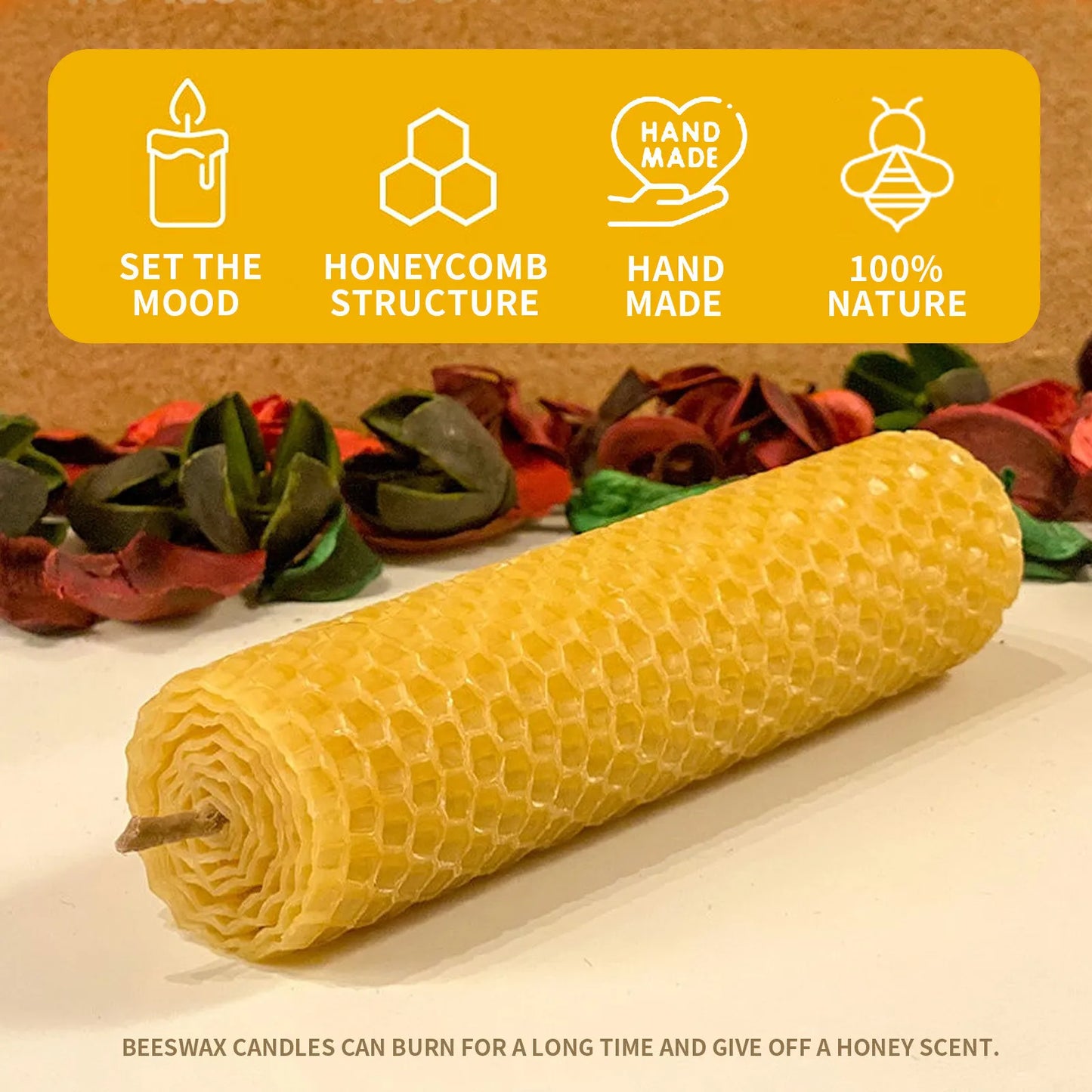 Handmade Beeswax Taper Candles – Craft Set