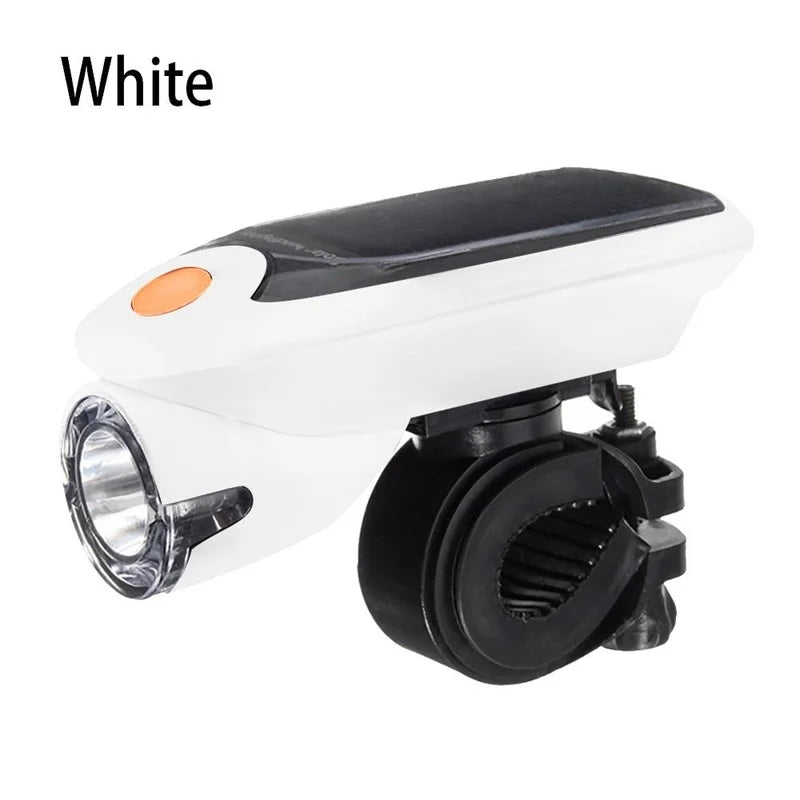 🚴♂️ USB and Solar Powered LED Bicycle Light Set – Front Headlight & Rear Taillight, Waterproof, Rechargeable