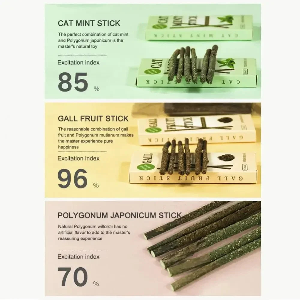 6pcs Natural Cat Stick Mint