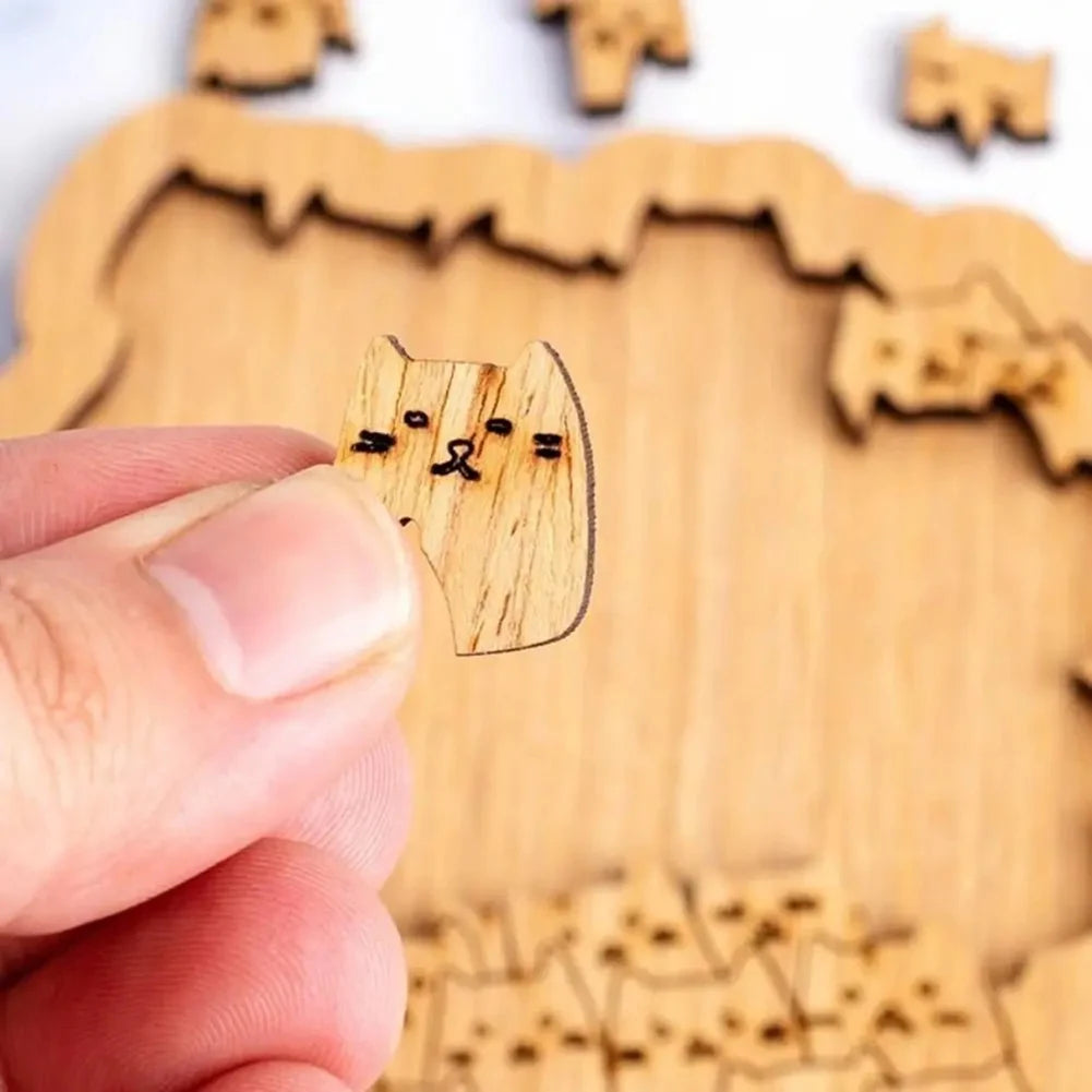 100 Cats Wooden Puzzle