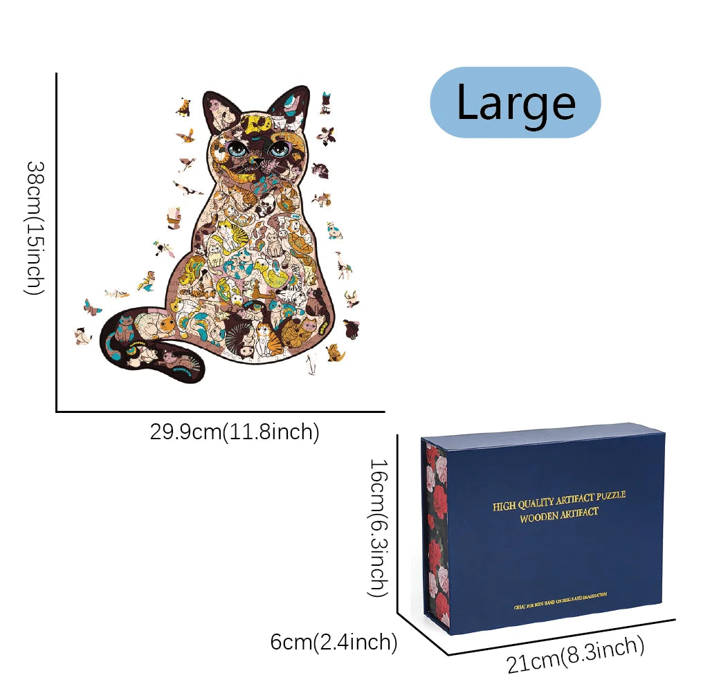 Wooden Puzzles for Adults, 100/200/300 Pieces