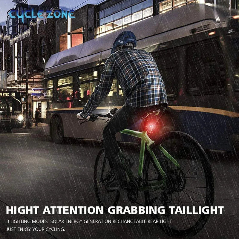 Solar Bicycle Night Riding Safety Lamp