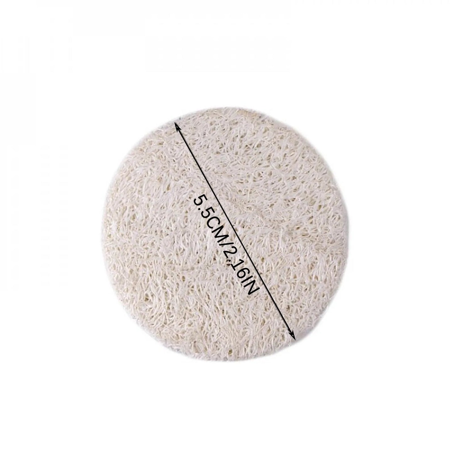 10 Pcs Natural Loofah Face & Body Exfoliating Pads