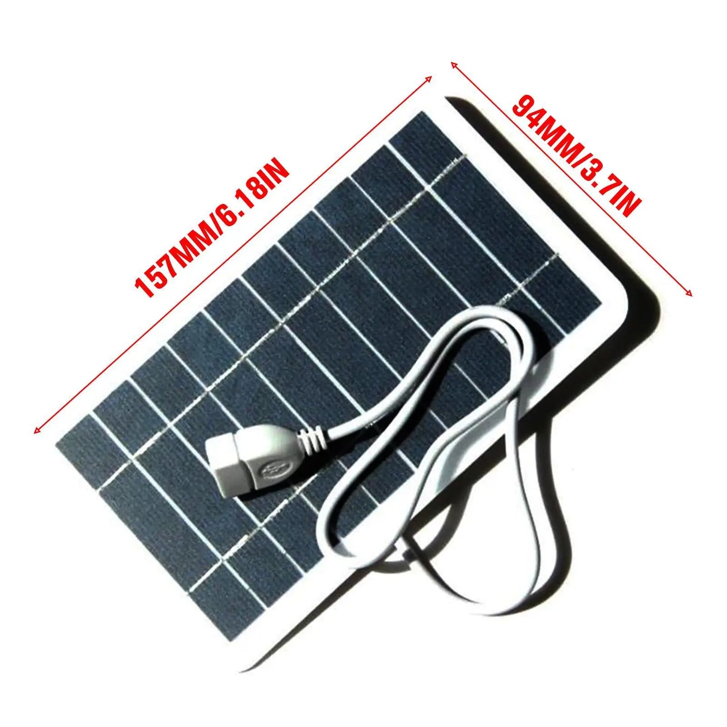 Solar Panel USB Charger – Portable & Eco-Friendly Power Source