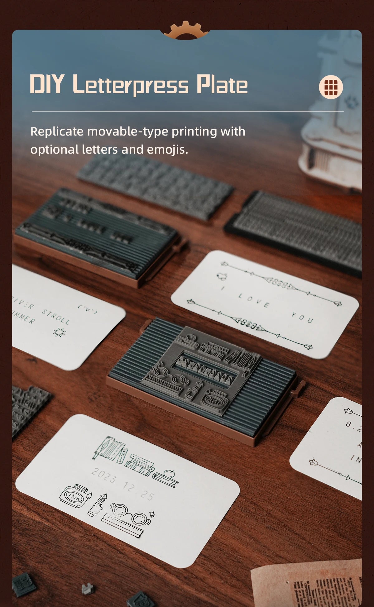 Robotime Printing Press 3D DIY Puzzle