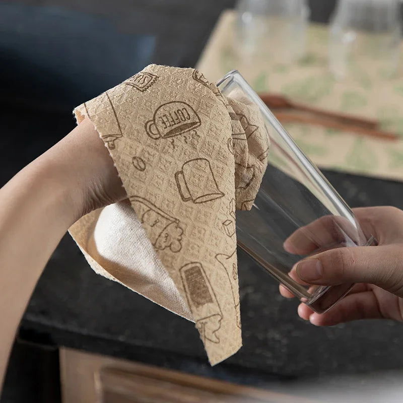 Bamboo Fiber Reusable Dishcloth