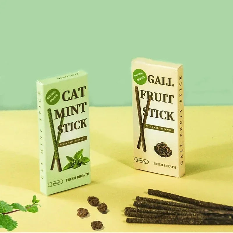 6pcs Natural Cat Stick Mint