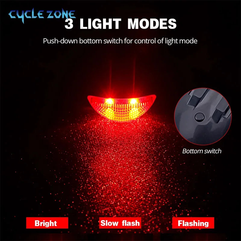Solar Bicycle Night Riding Safety Lamp