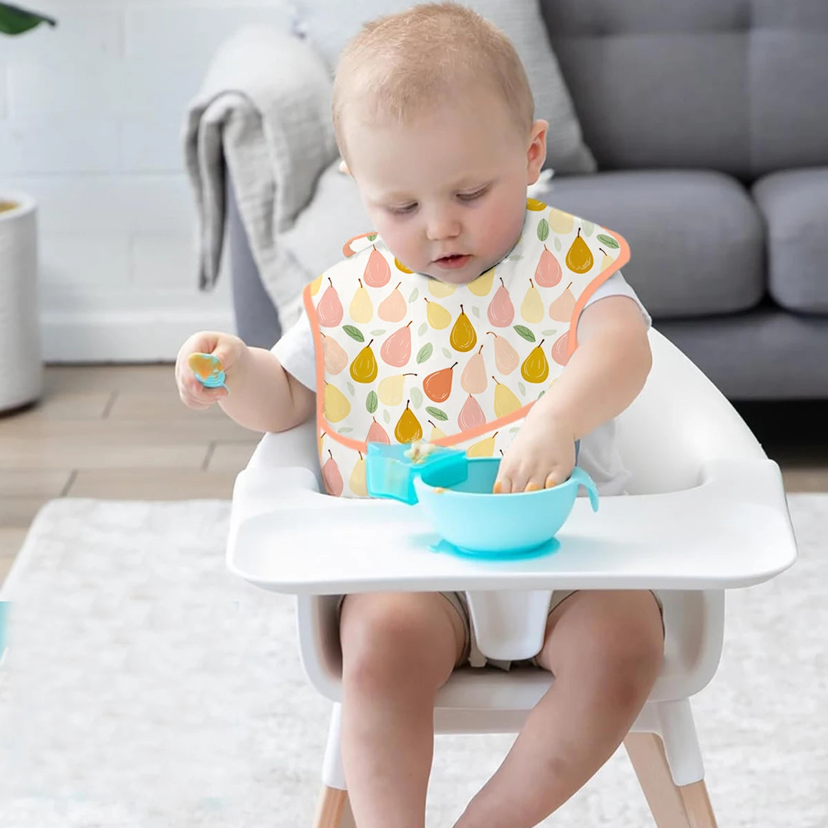 3-Piece Waterproof Baby Bib Set
