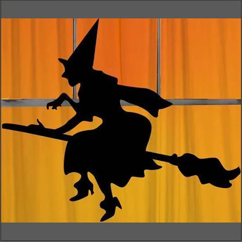 Halloween Scary Witch Door Window Decoration Sticker