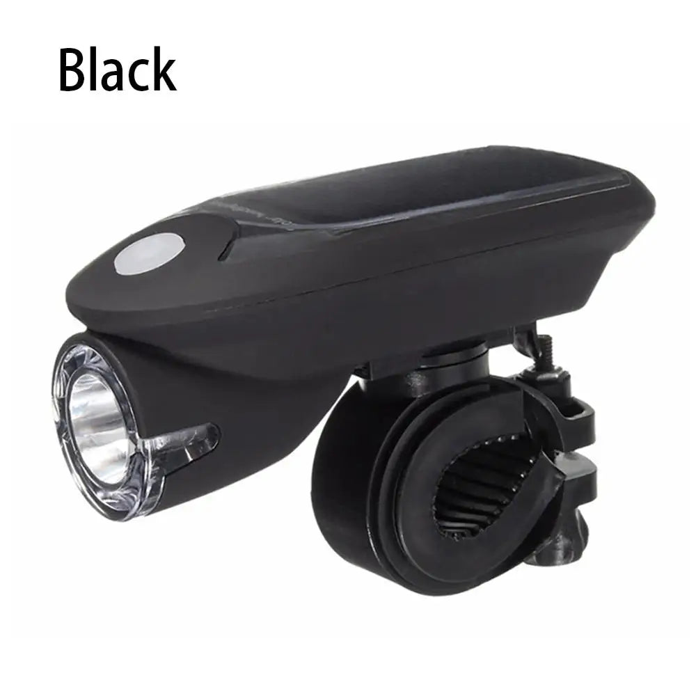 🚴♂️ USB and Solar Powered LED Bicycle Light Set – Front Headlight & Rear Taillight, Waterproof, Rechargeable