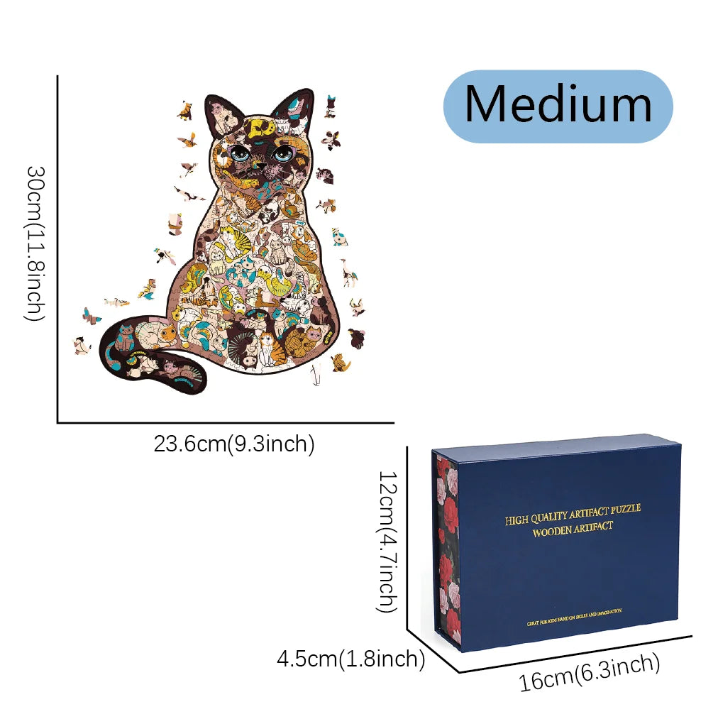 Wooden Puzzles for Adults, 100/200/300 Pieces