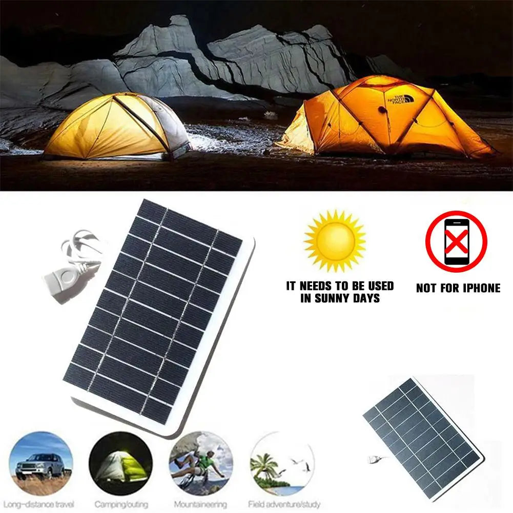 Solar Panel USB Charger – Portable & Eco-Friendly Power Source