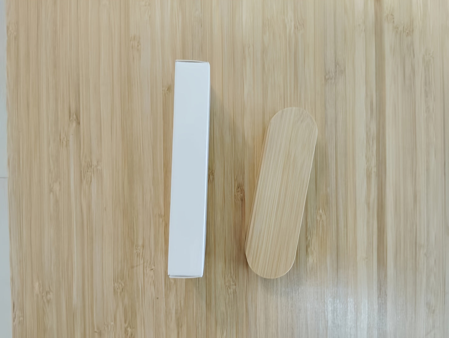 Herbruikbare siliconen make-uppadsset (2 stuks) met bamboe opbergdoos