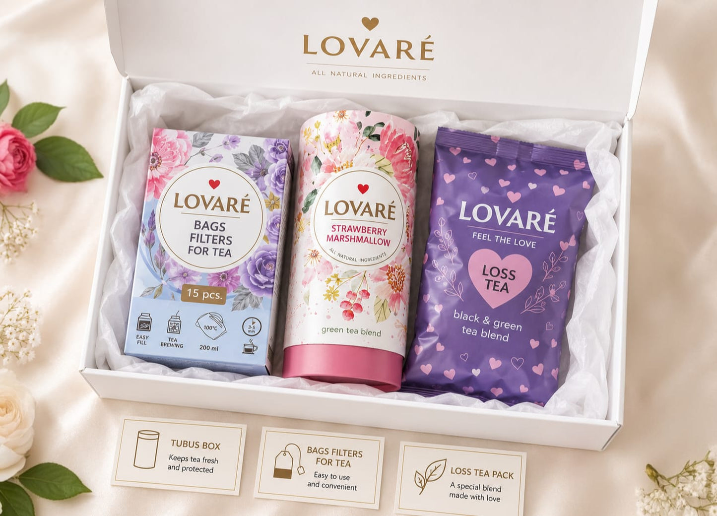 ✨ Lovaré 1001 Nights Luxury Tea Tube – 80g Premium Loose Leaf Blend