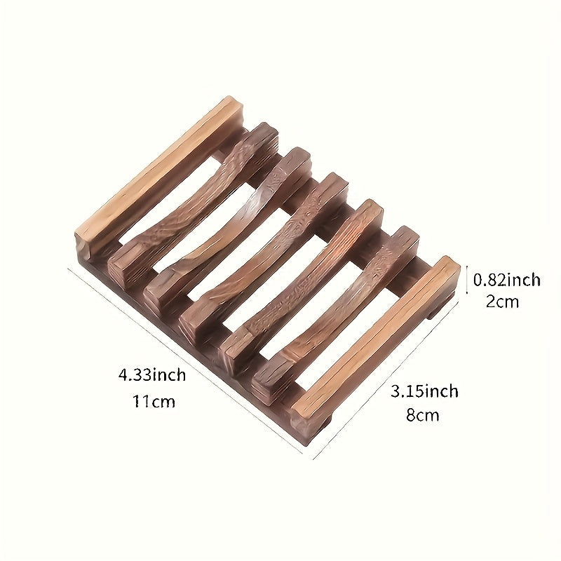 High-Quality Wooden Soap Dish Set