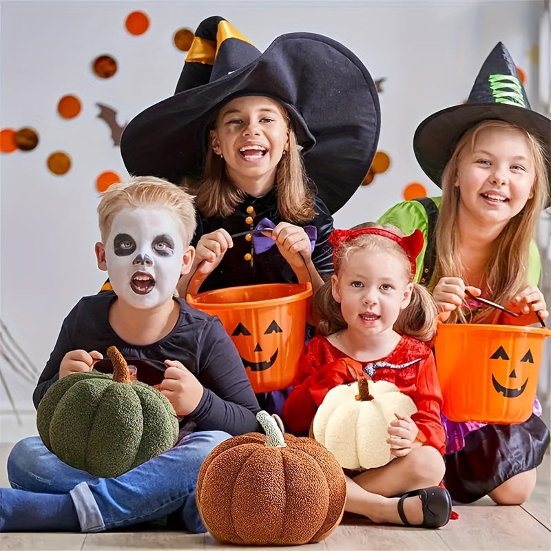 🎃 Cozy Halloween Pumpkin Plush Throw Pillow