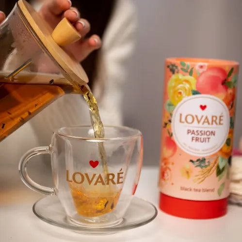 LOVARÉ Passion Fruit – Losse Zwarte Thee 80 g