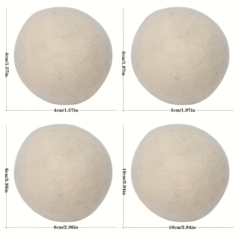 6-Piece 100% New Zealand Wool Dryer Balls