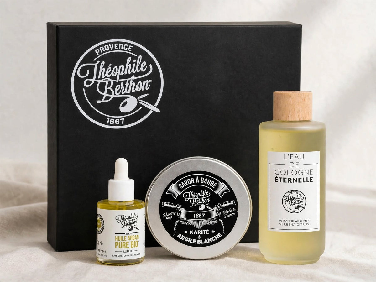 Luxury Grooming Set for Men – Shaving Soap, Argan Oil & Cologne Gift Box