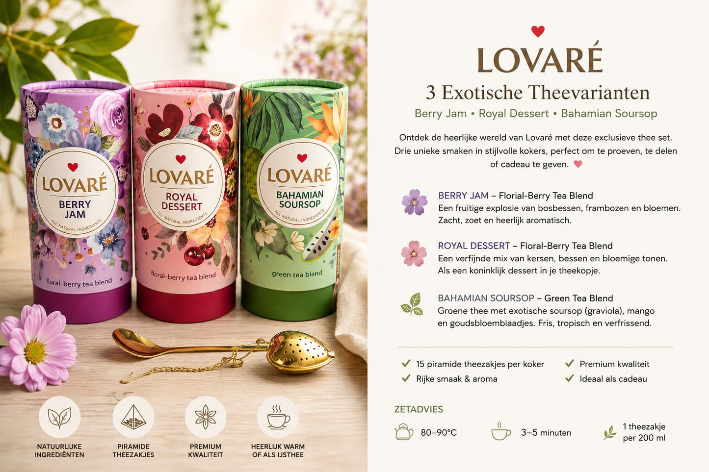 Lovaré Luxury Loose Leaf Tea Gift Set