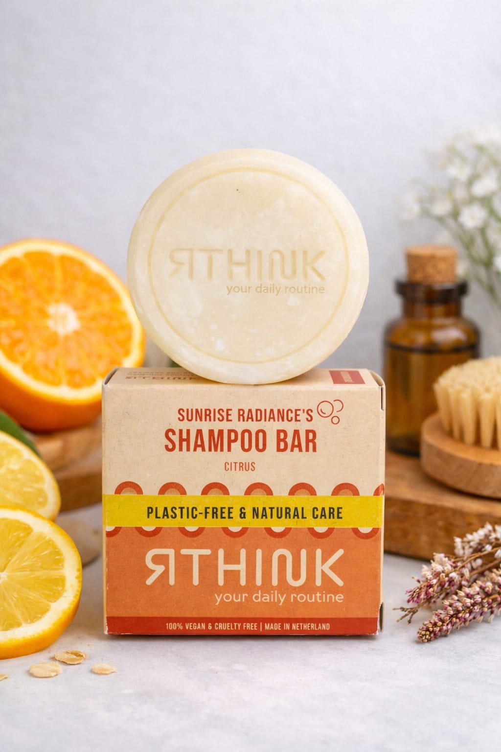 Shampoo Bar – Sunrise Radiance | Citrus | Plastic-Free & Vegan – 75g