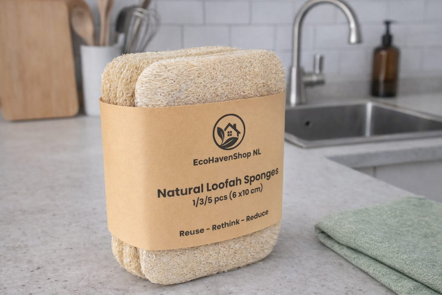 Eco Kitchen Cleaning Set – Marseille Soap, Bamboo Brush &  Sponges | Keuken Schoonmaak Set