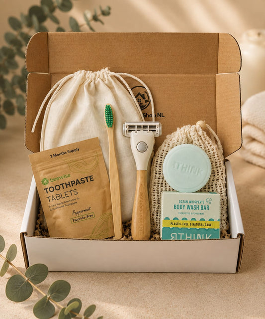 Zero Waste Travel Kit – Duurzame Toilettas Set voor Hem & Haar | Flight Friendly Eco Care Set