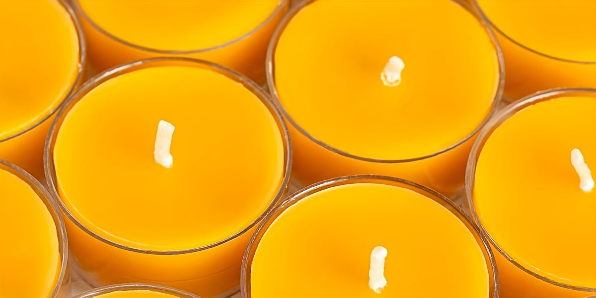 Natural Beeswax Round Candles