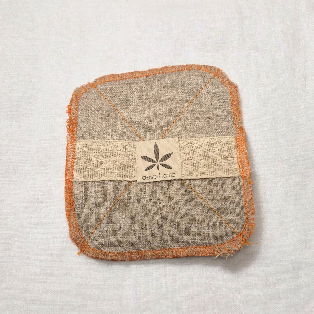 100% Hemp Scrub Cloth – Reusable Natural Body Exfoliating Cloth | 12 × 14 cm