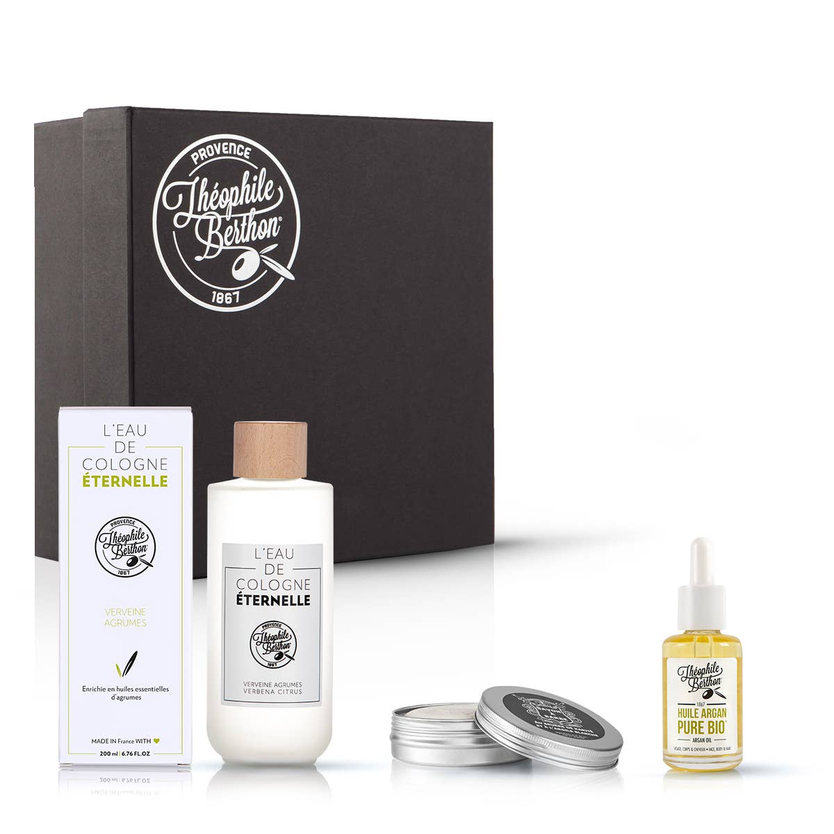 Luxury Grooming Set for Men – Shaving Soap, Argan Oil & Cologne Gift Box