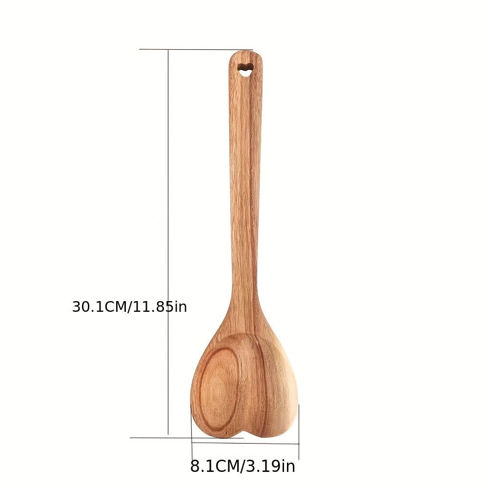 Acacia Wooden Heart Spoon
