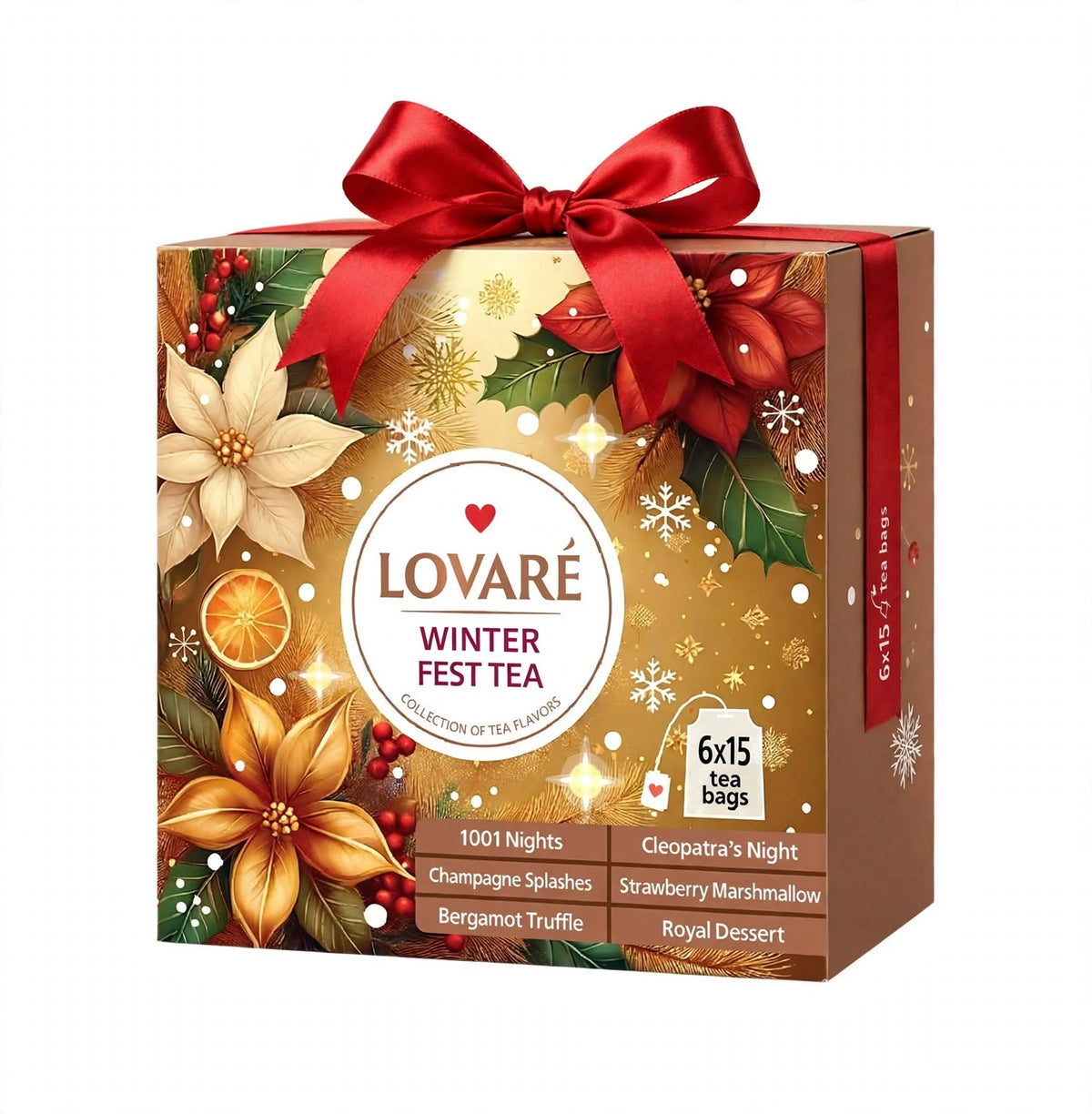 LOVARÉ Winter Fest Tea Set – 90 Premium Theezakjes