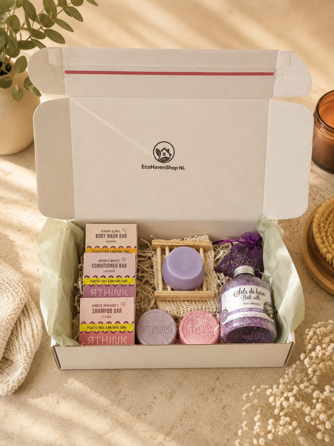Lavender Self-Care Gift Box – Natural Spa Experience