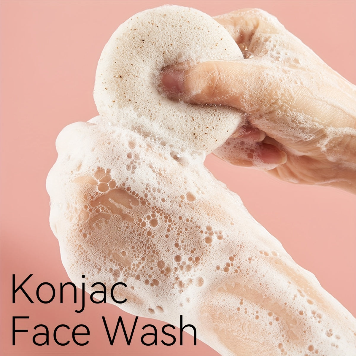 Natuurlijke konjac gezichtsspons in druppelvorm – milde, ecologische huidreiniger