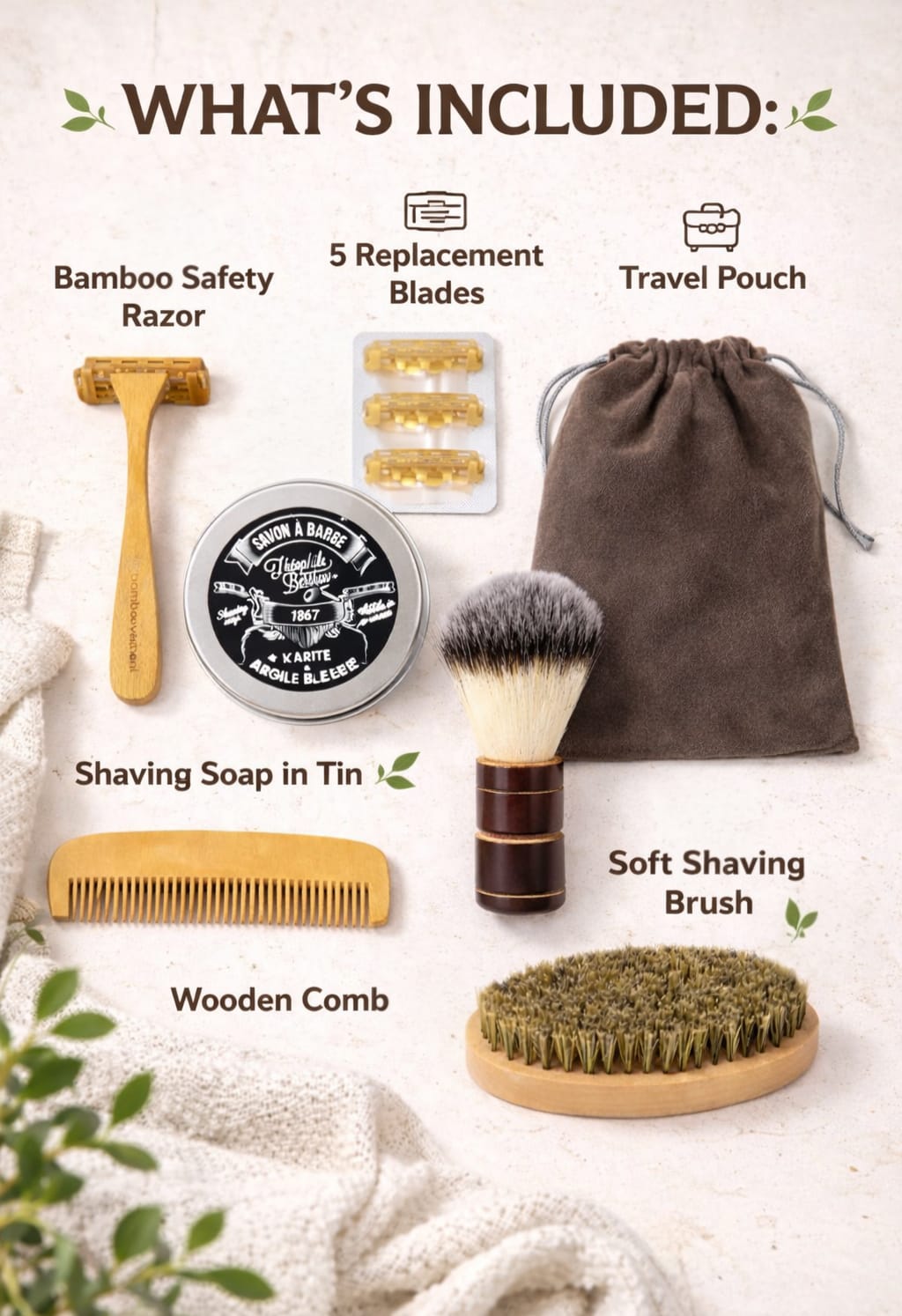 Complete Grooming & Shaving Kit – Travel-Friendly Self-Care Set