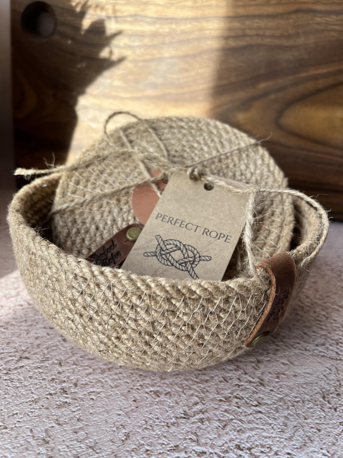 Handmade Jute Coasters – Natural Eco Table Coasters 15 cm | Handgemaakte Jute Onderzetters