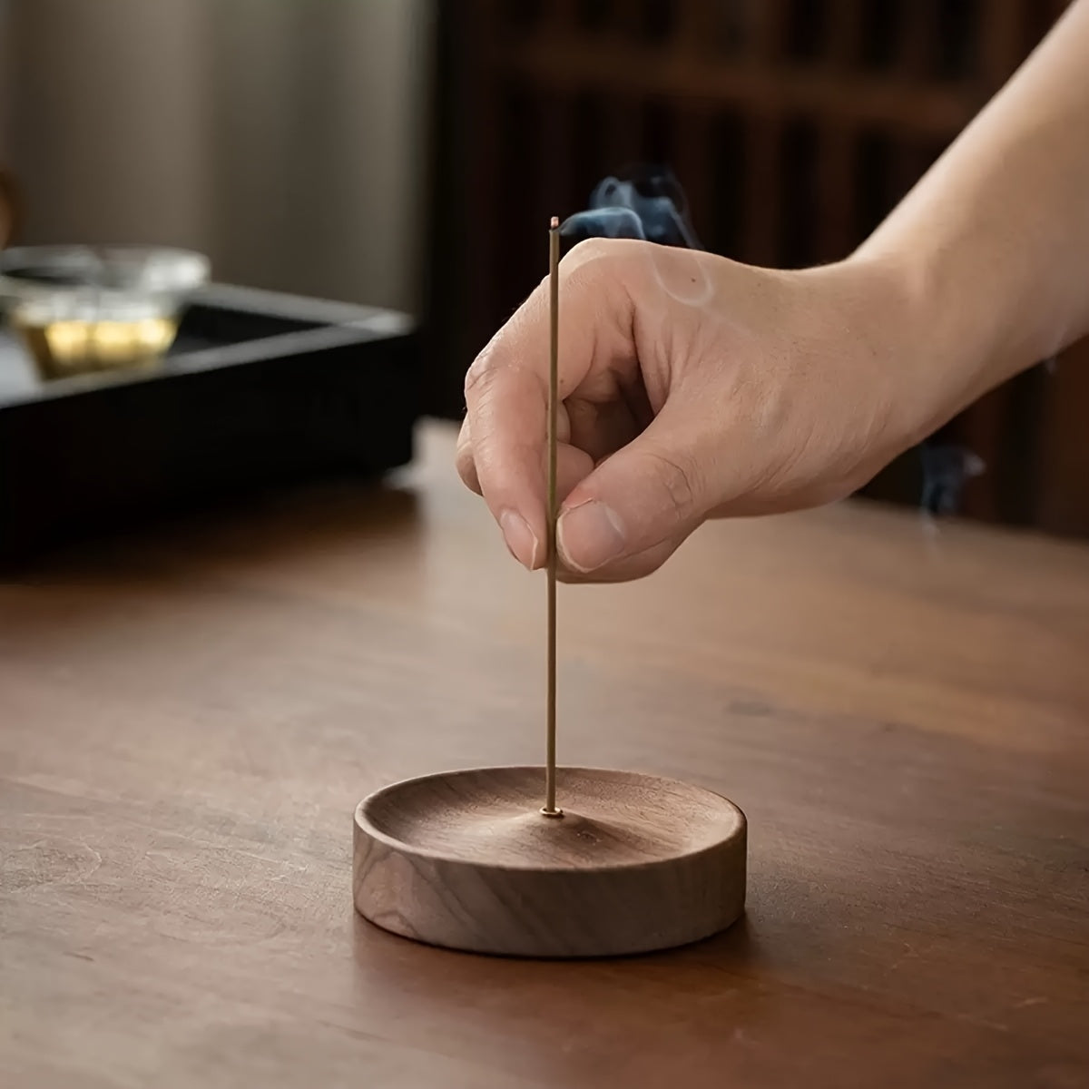 Natural Wood Incense burner